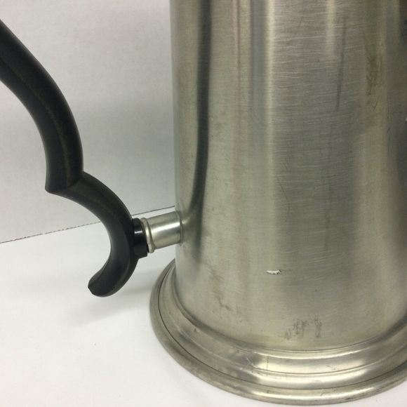 LEONARD ANTIQUE COFFEE/TEA KETTLE ENGLISH PEWTER HANDMADE IN SHEFFIELD E… - Picture 7 of 10